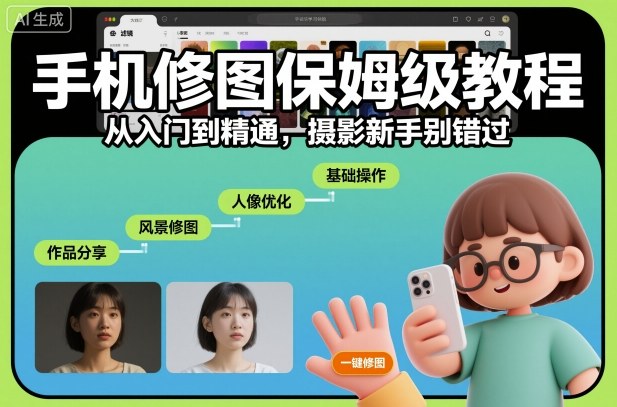 手机修图保姆级教程，从入门到精通，摄影新手别错过 - 区块之眼