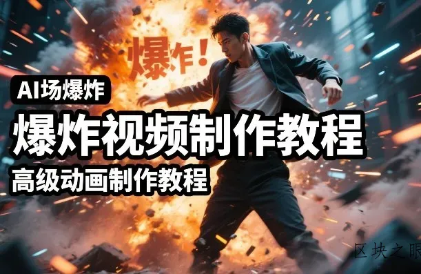 AI场景爆炸视频制作教程，利用人物实拍视频制作出高级的动画特效 - 区块之眼