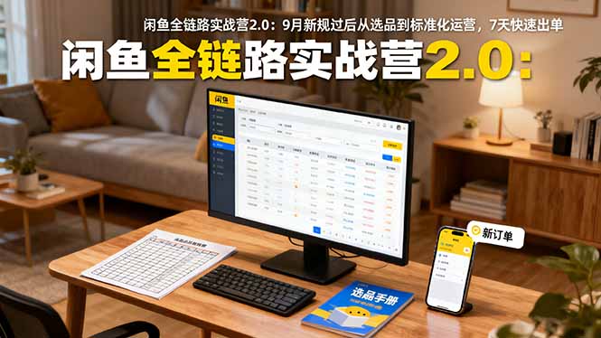 闲鱼全链路实战营2.0：9月新规过后从选品到标准化运营，7天快速出单 - 区块之眼 - 区块之眼