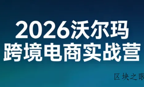 2026沃尔玛跨境电商实战营 - 区块之眼