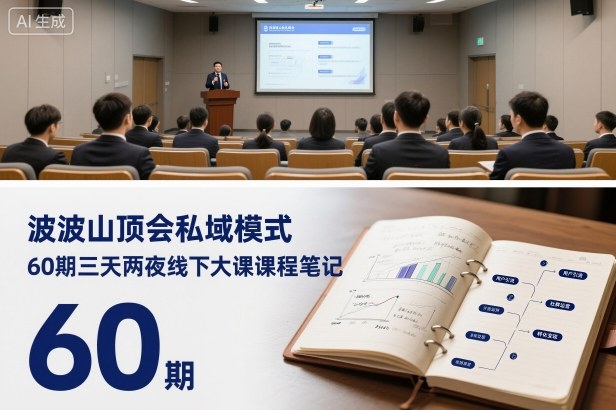 波波山顶会私域模式60期三天两夜线下大课课程笔记(文档) - 区块之眼