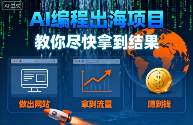 AI编程出海项目，教你尽快拿到结果-做出网站、拿到流量、賺到钱 - 区块之眼 - 区块之眼
