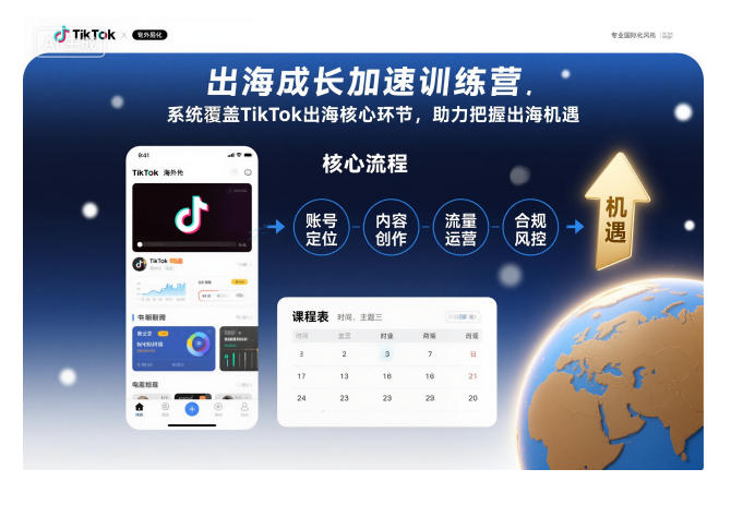 出海成长加速训练营，系统覆盖TikTok出海核心环节，助力把握出海机遇(更新) - 区块之眼