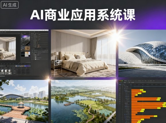 AI商业应用系统课，室内-软装-建筑-景观，智能设计+效果图+动画画实战 - 区块之眼 - 区块之眼