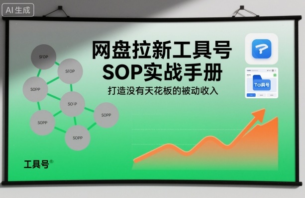 网盘拉新工具号SOP实战手册，打造没有天花板的被动收入 - 区块之眼