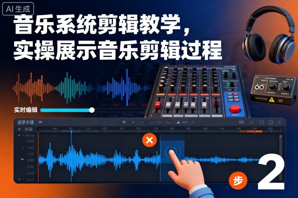 音乐系统剪辑教学，实操展示音乐剪辑过程 - 区块之眼