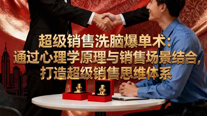 超级销售洗脑爆单术：通过心理学原理与销售场景结合,打造超级销售思维体系 - 区块之眼 - 区块之眼