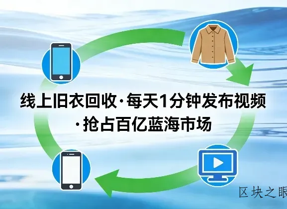 线上旧衣回收项目，我们给你提供视频，每天花一分钟发布视频，抢占百亿蓝海市场【揭秘】 - 区块之眼