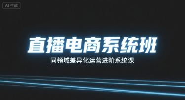 直播电商系统班，同领域差异化运营进阶系统课 - 区块之眼 - 区块之眼