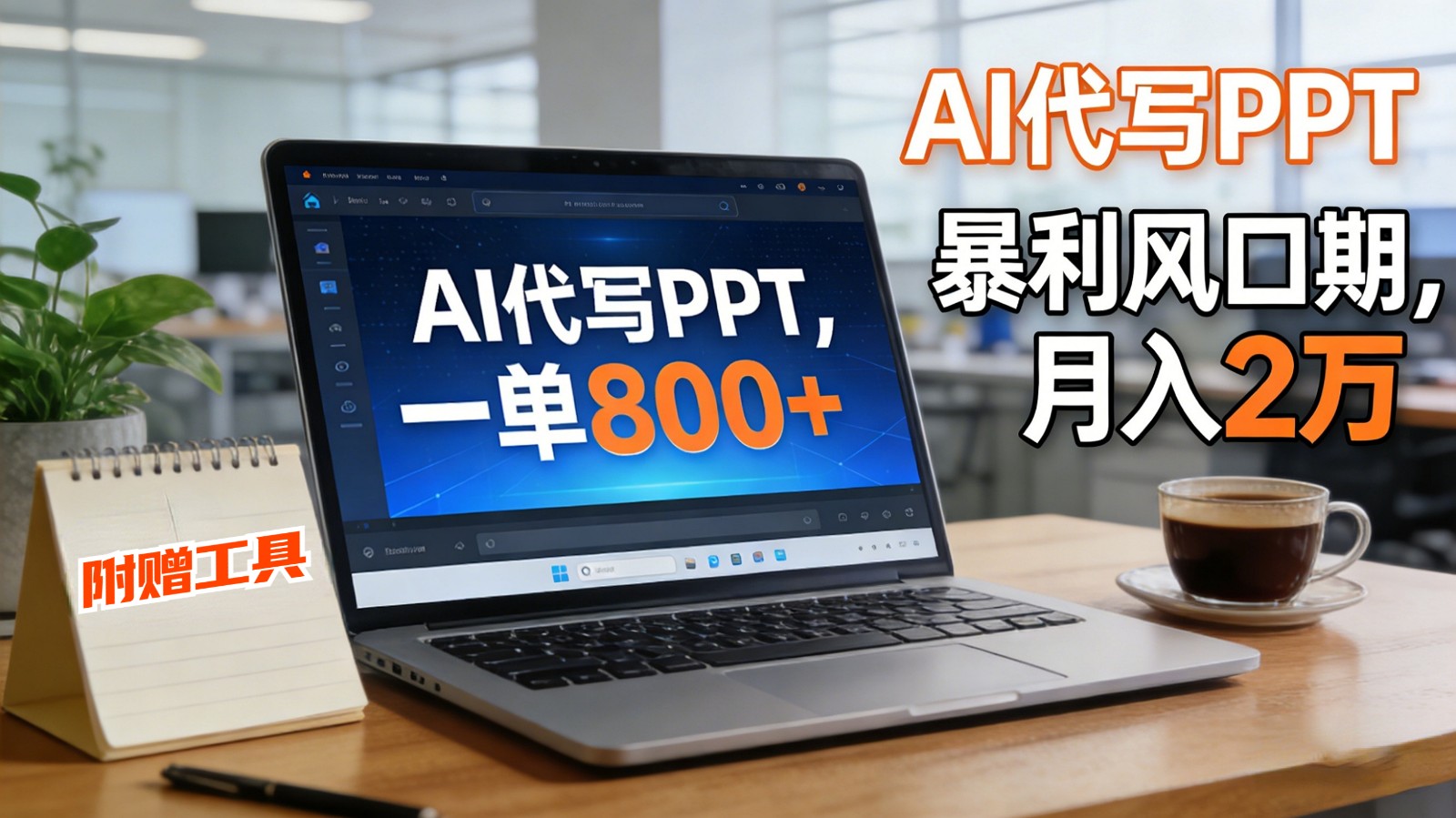 AI 代写做 PPT！一单狂赚 800+，风口期月入 2 万(工具 + 提示词直接送) - 区块之眼