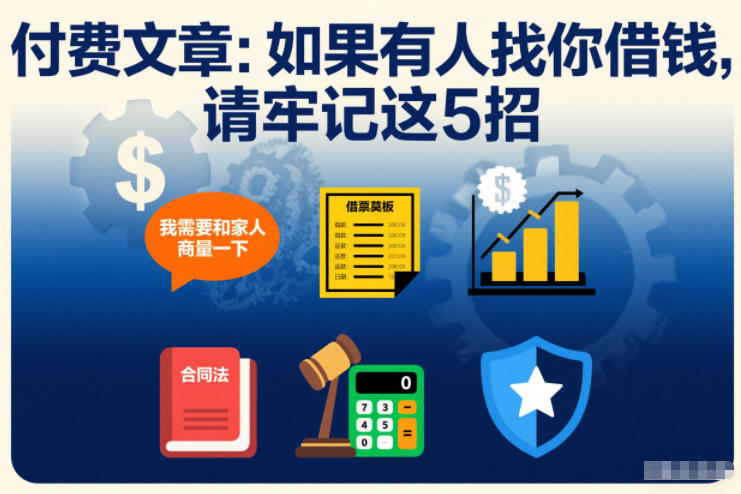 付费文章：如果有人找你借钱，请牢记这5招 - 区块之眼