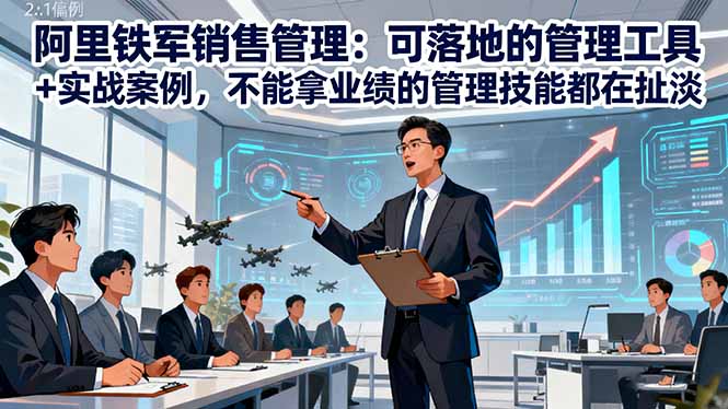 阿里铁军销售管理：可落地的管理工具+实战案例，不能拿业绩的管理都在扯淡 - 区块之眼