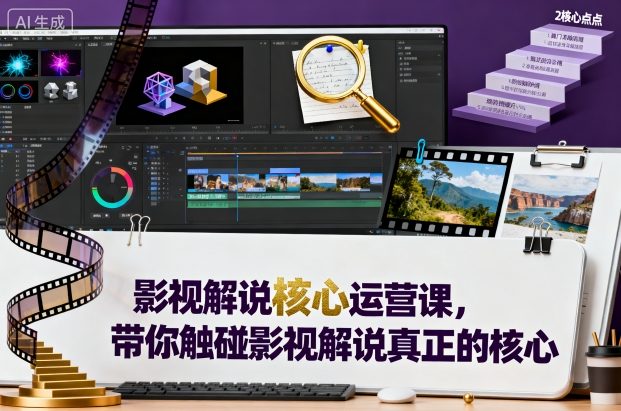 影视解说核心运营课，带你触碰影视解说真正的核心 - 区块之眼 - 区块之眼