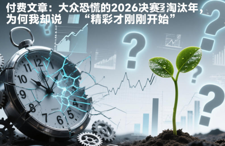 付费文章：大众恐慌的2026决赛淘汰年，为何我却说“精彩才刚刚开始”？ - 区块之眼