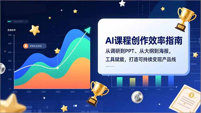 AI课程创作效率指南，从调研到PPT、从大纲到海报，工具赋能，打造可持续变现产品线 - 区块之眼