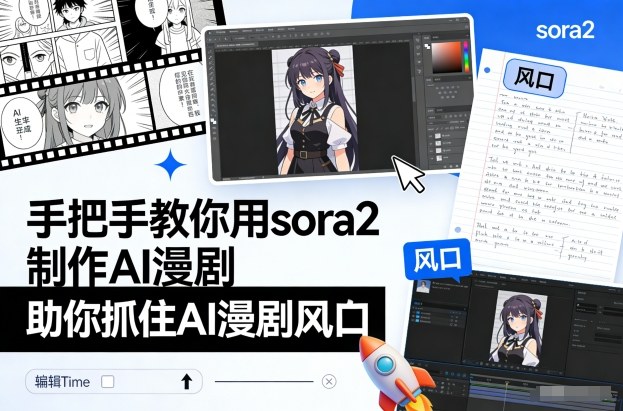 手把手教你用sora2制作AI漫剧，助你抓住AI漫剧风口 - 区块之眼