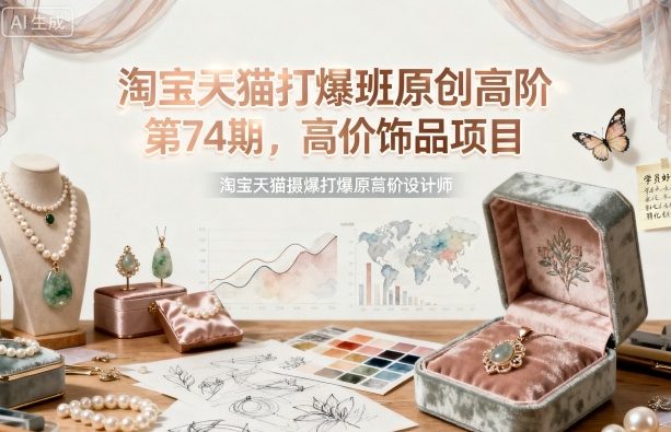 淘宝天猫打爆班原创高阶第74期，高价饰品项目 - 区块之眼 - 区块之眼