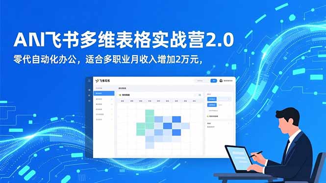AI+飞书多维表格实战营2.0：零代码自动化办公，适合多职业月收入增加2万元 - 区块之眼