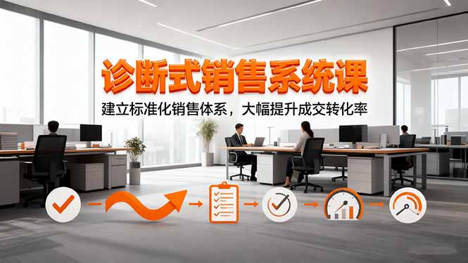 诊断式销售系统课，建立标准化销售体系，大幅提升成交转化率 - 区块之眼