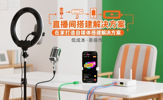 直播间搭建解决方案，在家打造自媒体搭建解决方案 - 区块之眼