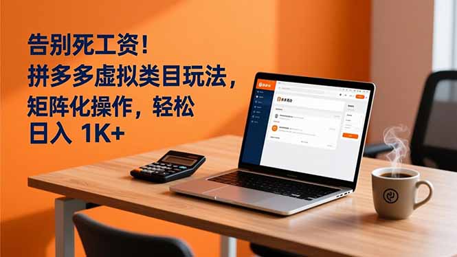 告别死工资！拼多多虚拟类目玩法，矩阵化操作，轻松日入 1K+ - 区块之眼