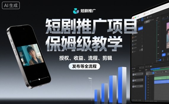 短剧推广项目保姆级教学，授权、收益、流程、剪辑，发布等全流程 - 区块之眼 - 区块之眼