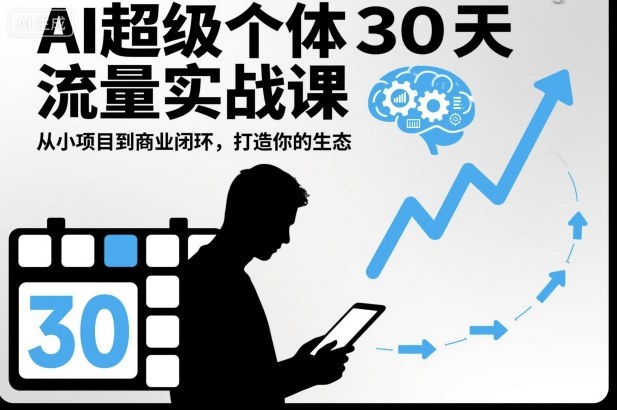 AI超级个体30天流量实战课，从小项目到商业闭环，打造你的生态 - 区块之眼