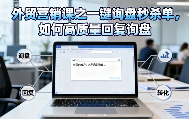 外贸营销课之一键询盘秒杀单，如何高质量回复询盘 - 区块之眼 - 区块之眼