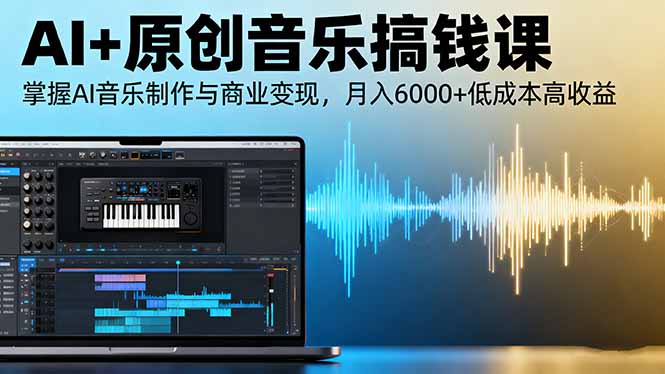 AI+原创音乐搞钱课：掌握AI音乐制作与商业变现，月入6000+低成本高收益 - 区块之眼 - 区块之眼