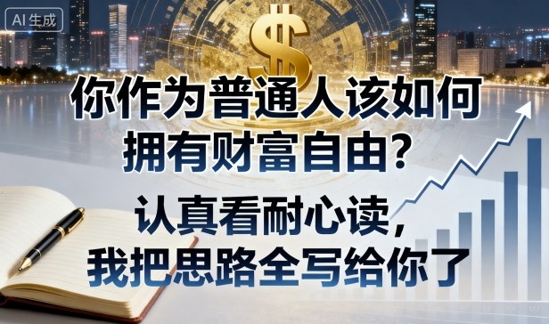 付费文章：你作为普通人该如何拥有财富自由？认真看耐心读，我把思路全写给你了 - 区块之眼