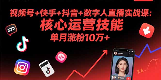 视频号+快手+抖音+数字人直播实战课(9月 - 区块之眼 - 区块之眼