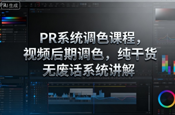 PR系统调色课程，视频后期调色，纯干货无废话系统讲解 - 区块之眼 - 区块之眼