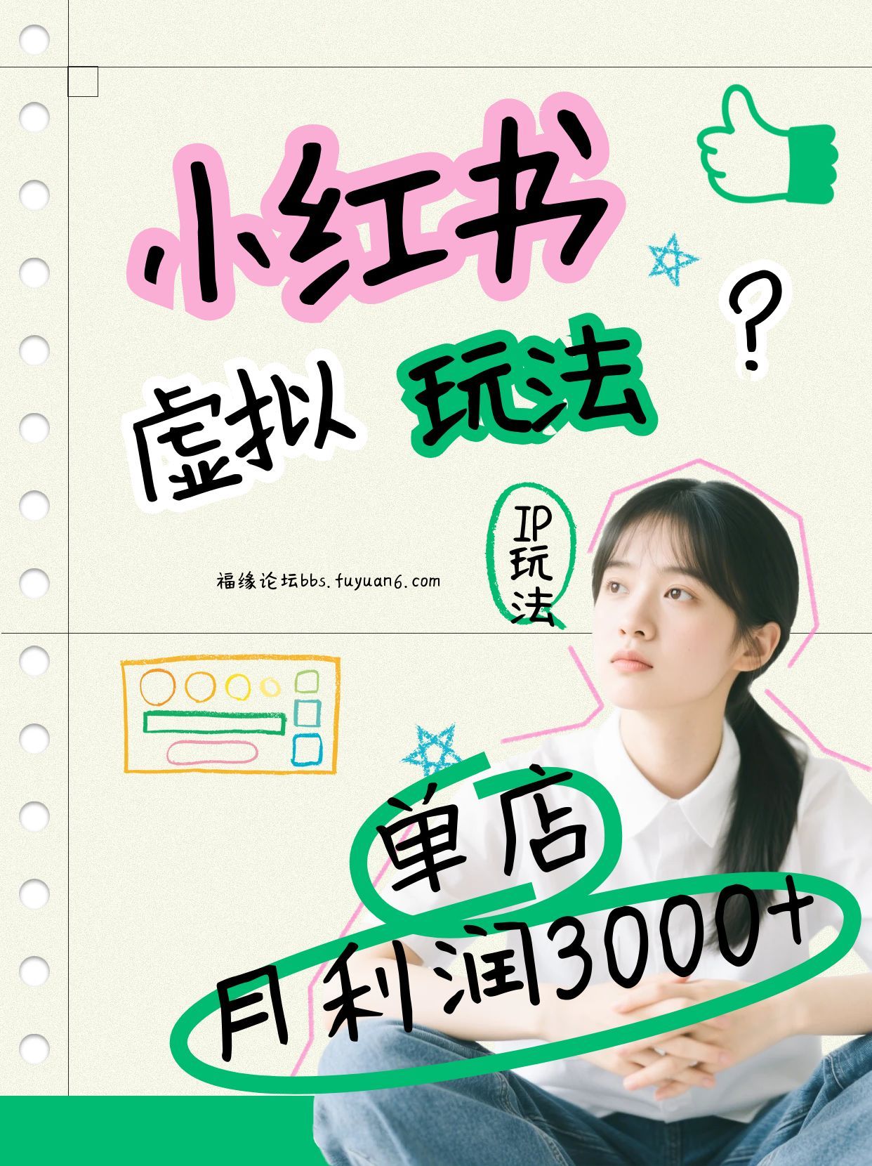 小红书虚拟玩法(铺货流和单品玩法)，单店月利润3000+，IP打法+原创商品(0违规) - 区块之眼