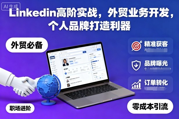 Linkedin高阶实战，外贸业务开发，个人品牌打造利器 - 区块之眼 - 区块之眼