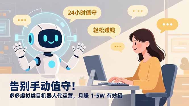 告别手动值守！多多虚拟类目机器人代运营，月赚 1-5W 有妙招 - 区块之眼