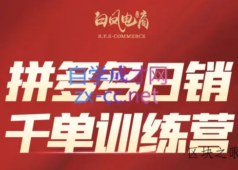 白凤电商·拼多多日销千单训练营(更新2月) - 区块之眼