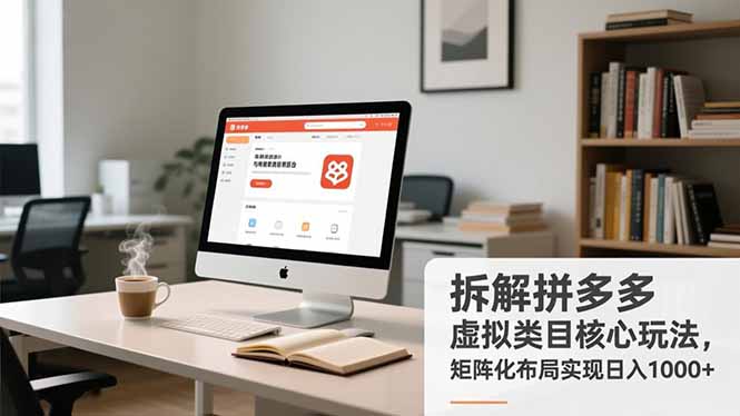 拆解拼多多虚拟类目核心玩法，矩阵化布局实现日入1000+ - 区块之眼