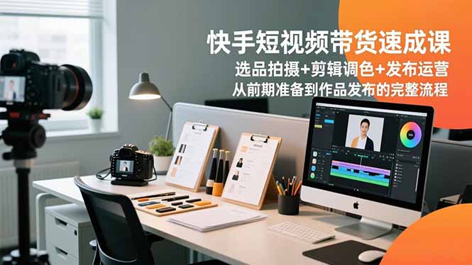快手短视频带货速成课，选品拍摄+剪辑调色+发布运营，从前期准备到作品发布的完整流程 - 区块之眼