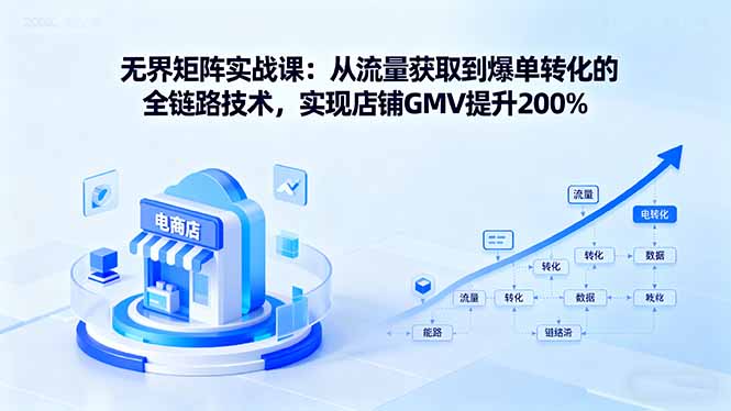 无界矩阵实战课：从流量获取到爆单转化的全链路技术，实现店铺GMV提升200% - 区块之眼