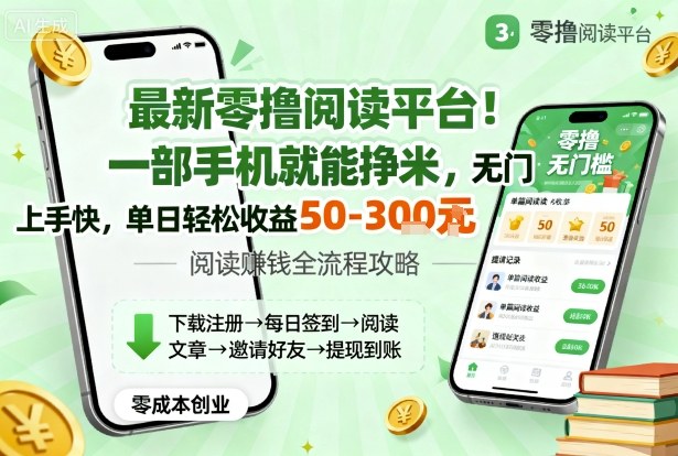 最新零撸阅读平台！一部手机就能挣米，无门槛上手快，单日轻松收益50-3张【揭秘】 - 区块之眼 - 区块之眼