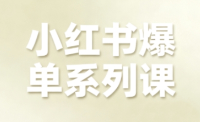 小红书爆单系列课，聚焦小红书电商全链路增长(更新) - 区块之眼