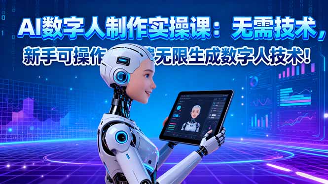 AI数字人制作实操课：无需技术，新手可操作，免费无限生成数字人技术！ - 区块之眼 - 区块之眼
