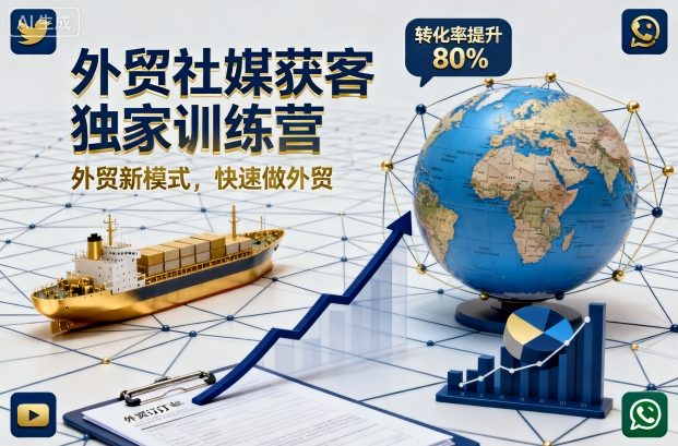 外贸社媒获客独家训练营，外贸新模式，快速做外贸 - 区块之眼 - 区块之眼