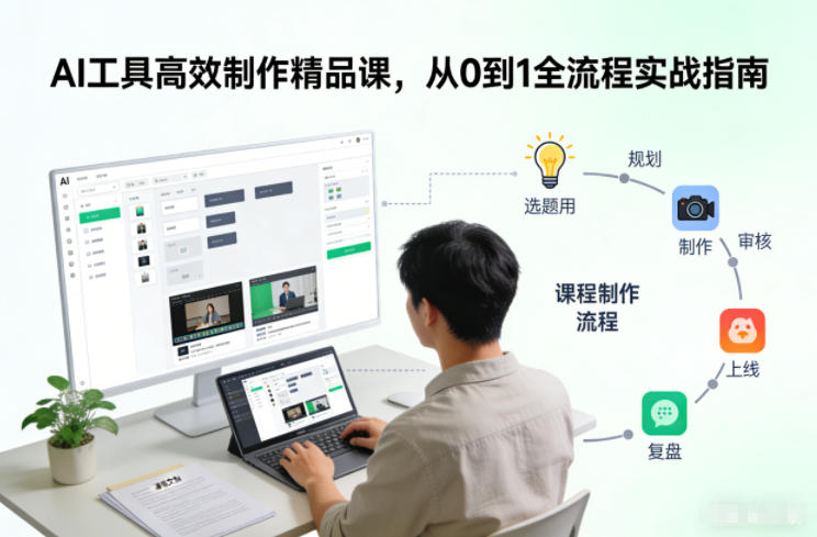 AI工具高效制作精品课，从0到1全流程实战指南 - 区块之眼