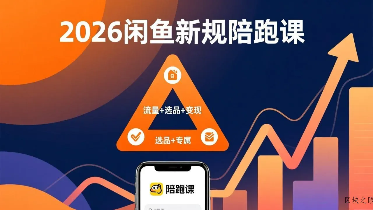 2026闲鱼高阶陪跑课全新上线，带你吃透新规玩转选品流量，从零搭建稳定变现盈利体系 - 区块之眼