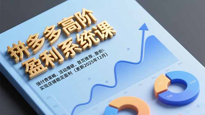 拼多多高阶盈利系统课，强付费策略、活动爆破、首页推荐，实现店铺稳定盈利(更新12月 - 区块之眼