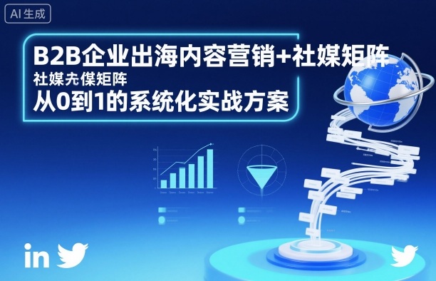 B2B企业出海内容营销+社媒矩阵，从0到1的系统化实战方案 - 区块之眼 - 区块之眼