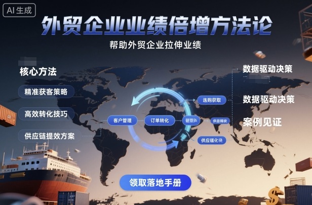 外贸企业业绩倍增方法论，帮助外贸企业拉伸业绩 - 区块之眼 - 区块之眼