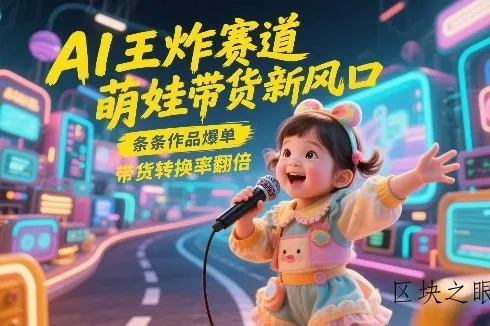AI王炸赛道，萌娃带货新风口，条条作品爆单，带货转换率翻倍，核心逻辑拆解 - 区块之眼