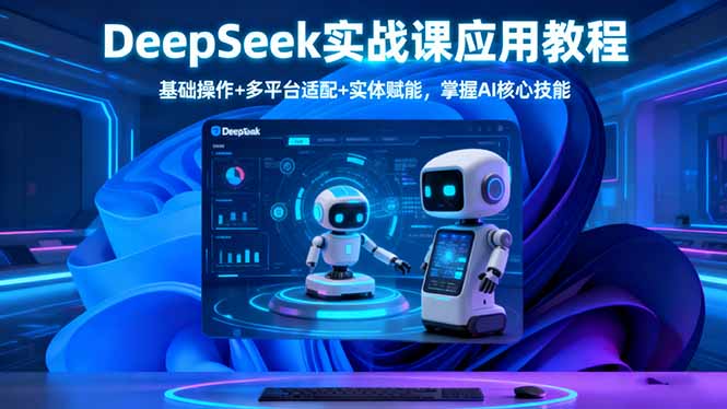 DeepSeek实战课应用教程、基础操作+多平台适配+实体赋能，掌握AI核心技能 - 区块之眼 - 区块之眼